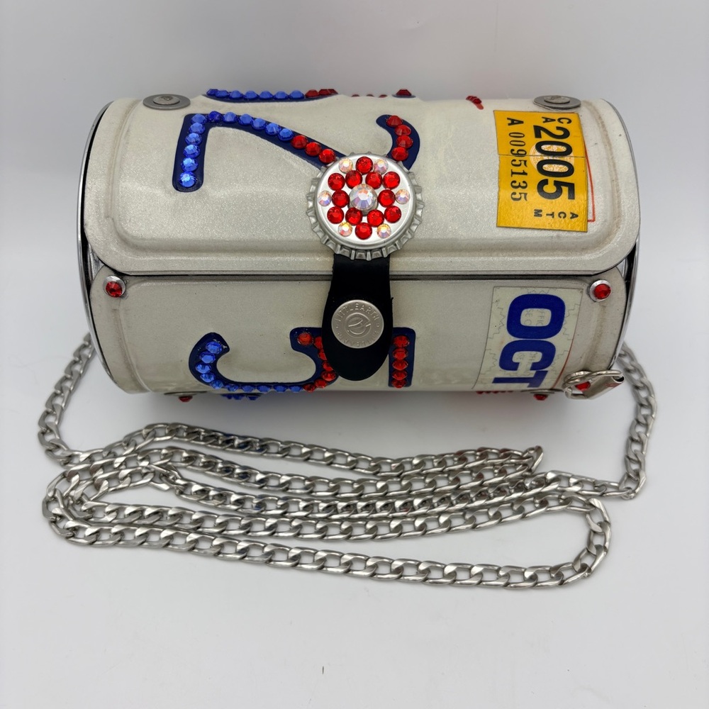 Little Earth California License Plate Crossbody Bag Bejeweled